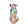 thumbnail image 2 of BLISSFUL STEP Women's Shoes Solid Color Open Toe Block High Heels Summer Sandals Blue White 7, 2 of 7