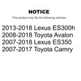 thumbnail image 2 of CMX Front Ceramic Disc Brake Pads CMX-D1293 for Car Toyota Camry Lexus ES350 Avalon ES300h, 2 of 9