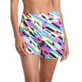 thumbnail image 3 of RELLECIGA Shorts de Bain Taille Haute pour Femmes avec Poches Protection Solaire UV, 3 of 7