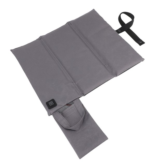 Coussin Chauffant pour Chaise 3 Températures Réglables USB Coussin Chauffant Portable Pliable pour Bureau Pêche Stade