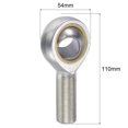thumbnail image 2 of Uxcell Rod End Bearing Self-lubricated Joint Bearing Right Hand Male Thread Connector 22mm, 2 of 6