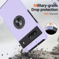 thumbnail image 2 of KOMI for Google Pixel 7 Case, Slim Fit Shockproof Protective Case for Pixel 7, Military-Grade Drop Protection with Ring Kickstand [Magnetic Car Mount Feature] Case for Google Pixel 7-Purple, 2 of 5
