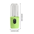 thumbnail image 3 of 600ml USB Charging Portable Juicer Cup, High-End Household Blender with Smart Protection System, Powerful Motor for Smoothies Shakes Baby Food Office Outdoor Travel, Green, 3 of 7