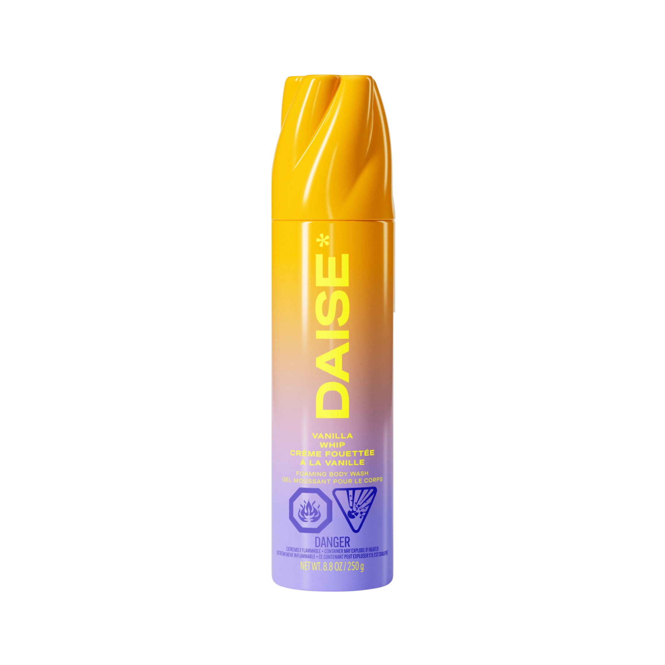 DAISE Gel douche moussant à la vanille, ultra hydratant pour la peau, 8.8 oz/250 g