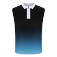 thumbnail image 3 of Plebaso Tank Tops for Men Casual Quarter Zip Collared Tee Shirts Sleeveless Gradient Color Fashion Shirts, 3 of 4