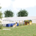 thumbnail image 2 of PawHut 19.7' x 7.5' x 4.9' Covered Dog Kennel for Large Dogs, 2 of 10