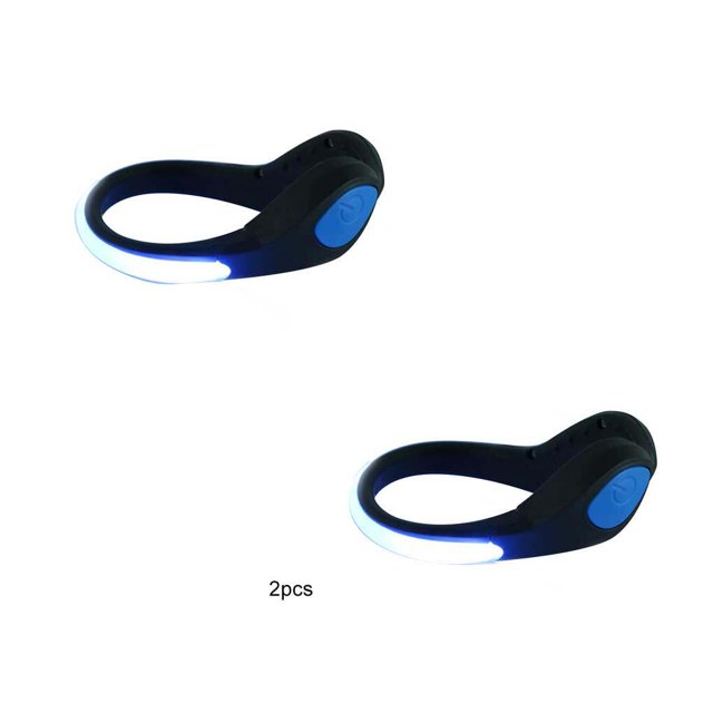 2pcs Outdoor Luminous Shoe Clips LED Sports Safety Night Night Running Gear Reflective Running Warning Lamp Light