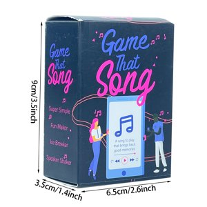Jeu cette chanson 90's MIX carte musicale pour adultes en anglais complet