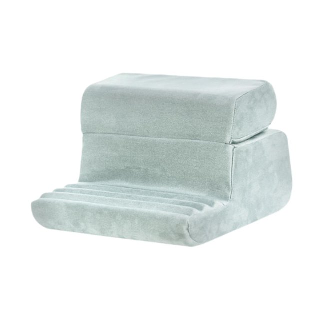 Miulika Tablet Pillow Stand Comfortable Phone Holder Rack for Travel Tabletop Office Light Grey