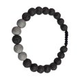 thumbnail image 1 of Mode 8MM Bracelets Assortis Réglable Noir Mat Bouddha Perles Diffuseur Bracelet Exquis Femmes Accessoires Cadeaux pour les Hommes Argent, 1 of 9