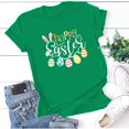 thumbnail image 2 of AMERTEER T-Shirt Joyeuses Pâques pour Femmes Col Rond Manches Courtes Coupe Ample Décontractée Imprimé Bunny, 2 of 3