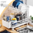 thumbnail image 1 of Pisexur Kitchen Draining Dishs Rack Household Chopsticks Knife And Fork Storage Rack Cup Rack Countertop Drying Dishs Racks Draining Racks White, 1 of 7