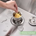 thumbnail image 3 of GloryStar Undermount Single Bowl Kitchen Sink, 304 Stainless Steel Deep Basin, Hand-Welded, Includes Bottom Grid & Accessories, 3 of 7