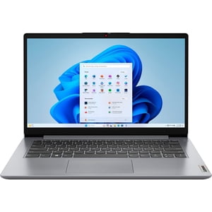 Rénové (bon) Lenovo IdeaPad 1 14.0" HD portable - Intel Celeron N4020, 4GB RAM, 64GB eMMC, Windows 11 Mode S - Gris nuageux (82V60022US)