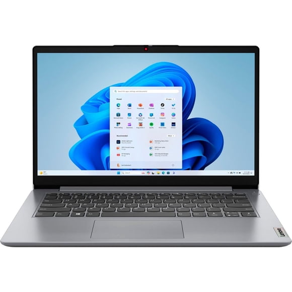 Refurbished (Good) Lenovo IdeaPad 1 14.0" HD Laptop - Intel Celeron N4020, 4GB RAM, 64GB eMMC, Windows 11 S Mode - Cloud Grey (82V60022US)