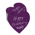 thumbnail image 1 of Inkdotpot 100 Pack Happy Birthday Favor Paper Tag Craft Real Silver Foil Hang Tag, 1 of 1