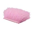 thumbnail image 2 of serony 1 Yard Dyed Ostrich Feather Fringe Trim Ribbon Embellishment Light pink, 2 of 5
