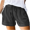 thumbnail image 4 of Timegard Womens Wide Leg Shorts Summer Plus Size Casual Loose Comfy Shorts Drawstring Travel Solid Color, 4 of 7