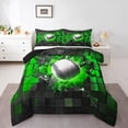 thumbnail image 1 of Erosebridal Baseball Bedding Full Comforter Set for Boys,Rectangle Geometric Down Comforter,Sport Room Decor,3-Piece, 1 of 7