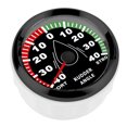 thumbnail image 3 of Marine Rudder Angle Indicator Gauge, Rudder Angle Gauge Red Backlight with Reverse Connection  for Vessel Yacht for Boat Black Dial Silver Cover,White Dial Silver Cover,Black Dial, 3 of 8