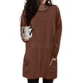 thumbnail image 2 of Timegard Women Long Sleeve Tops with Pockets Round Neck Casual Trendy T Shirts Solid Color Comfy Basic Shirts, 2 of 6
