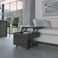thumbnail image 2 of TUHOME Luanda Lift Top Coffee Table with Concealed Storage and Wheels, Brown, 2 of 11
