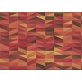 thumbnail image 1 of Ahgly Tapis Rectangulaire Orange Lavable en Machine, 6 Pieds x 9 Pieds, 1 of 7