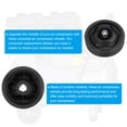 thumbnail image 3 of Unique Bargains 4.5" Universal Air Compressor Wheel with 0.5" Hole for Easy Mobility, Black 2 Pack, 3 of 5