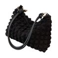 thumbnail image 1 of Sac à Main pour Femmes, Design Ample et Moelleux, Sac Multifonctionnel en Nylon Adorable pour Rendez-Vous Noir Taille Unique, 1 of 7