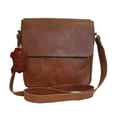 thumbnail image 1 of Madosh Genuine Leather Crossbody Womens Bag Brown Shoulder Evening Handbag, 1 of 7