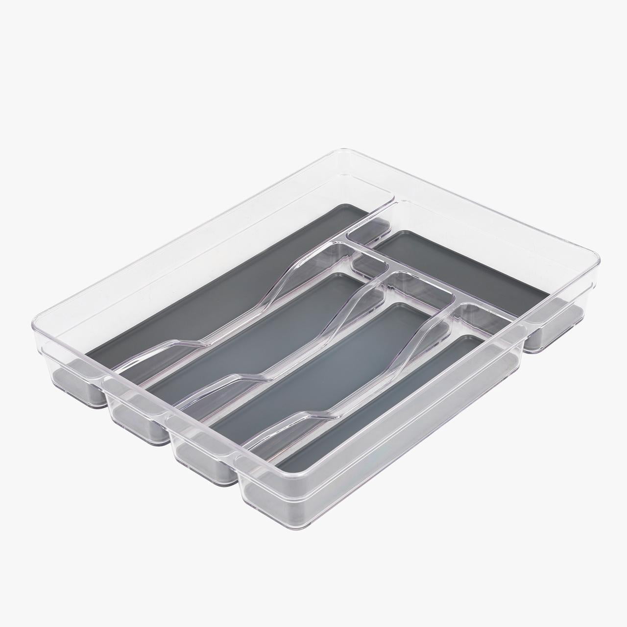 Mainstays Plateau à Couverts en Plastique Antidérapant, range-ustensiles de cuisine pour tiroir, lot de 1