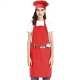 thumbnail image 2 of TOPTIE Ensemble de Toque de Chef Ajustable en Toile de Coton pour Adultes, Hommes et Femmes, 2 of 6