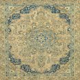 thumbnail image 1 of Ahgly Company Tapis d'Intérieur Carrés Abstraits Vert Foncé Tapis de Zone Abstraits, 5 Pieds Carré, 1 of 6