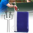 thumbnail image 3 of Filet de Tennis pour Table, Accessoires de Remplacement Sportifs Portatifs Filet de Pong avec Support Simple en Polyester pour Intérieur Extérieur Bleu, 3 of 8