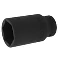 thumbnail image 2 of Air Impact Wrench Socket 1 Inch Pneumatic Socket Thickened Air Impact Wrench Socket Square Hex 80mm LengthH32, 2 of 8