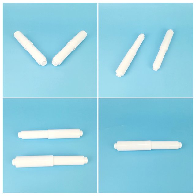 IFANLANDOR 5Pcs Toilet Paper Roller Replacement White Plastic Spring Loaded Paper Holder for Bathrooms