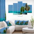 thumbnail image 1 of Plage avec Sable Blanc et Eau Turquoise - Uvre d'Art Moderne sur Toile, 1 of 3