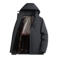 thumbnail image 2 of RXIRUCGD Manteau Veste Mode Ajusté à Capuche à Cordon avec Coutures pour Homme, Gris Foncé, Taille : 2TG, 2 of 7