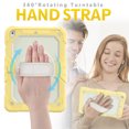 thumbnail image 2 of [Full-Body] Shock-Proof Case for Kids with [Screen Protector] [374 Rotating Hand Strap] &Stand [Pen Holder] for iPad 9.7 2017 / 2018 （Yellow）, 2 of 4