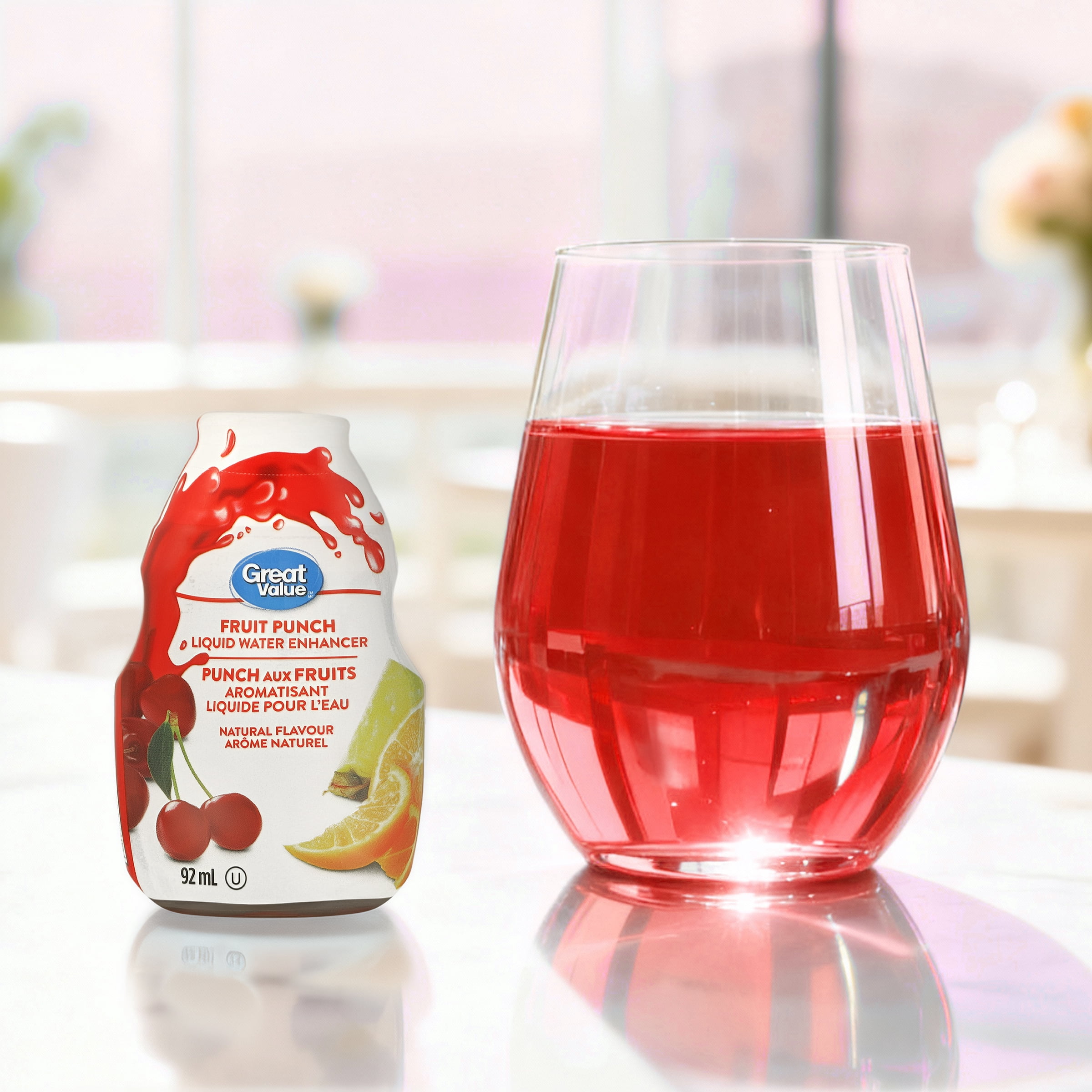 Great Value Fruit Punch Liquid Water Enhancer 92ML