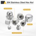 thumbnail image 4 of 20 Pcs M5x0.8mm Cap Nuts, 304 Stainless Steel Hex Cap Dome Head Nuts, 4 of 6