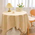 thumbnail image 1 of Birdeem Nappes pour Fêtes, Nappe Ronde, Nappe Texturée en Polyester Ronde 55 Pouces Nappe Tissée en Polyester Anti-Déversement Couverture pour Table de Fête Extra Douce et Épaisse, 1 of 6