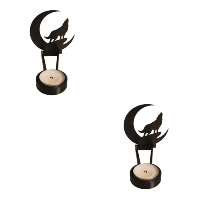 Youkk Iron Made Candle Holders With Exquisite Craft For Halloween Decoration Chilling Candlestick L 2Set