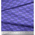 thumbnail image 2 of Soimoi Cotton Cambric Fabric Cross Sign & Triangle Geometric Printed Fabric 1 Yard 56 Inch Wide, 2 of 3