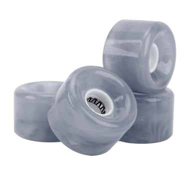 Ensemble de Roues de Longboard et Planche à Roulettes en PU 52 mm, Noyaux Clignotants avec Roulements et Entretoises, Dureté 78 A, pour la Croisière, Sécuritaire pour Tous les Terrains
