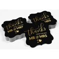 thumbnail image 4 of Inkdotpot Real Gold Foil Bracket Shape Paper Hang Tags Thanks From The New Wedding Favor Tags Pack Of 100, 4 of 7