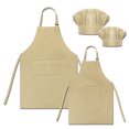 thumbnail image 1 of TOPTIE Tabliers de Cuisine en Toile de Coton pour Enfants et Parents et Ensemble de Toque de Chef, 1 of 7