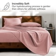 thumbnail image 3 of Bare Home Ensemble Literie Chinée 7 Pcs, Grand Lit Double, Rose Chiné, 3 of 5