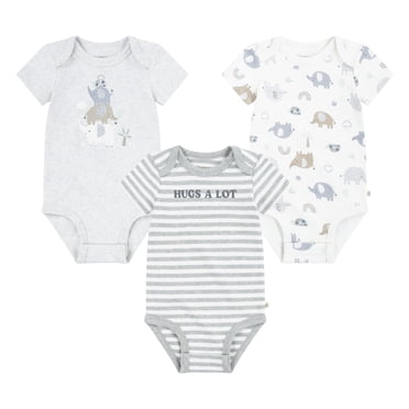 Lot de 3 bodies ultra-doux Huggies pour bébé garçon