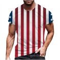 thumbnail image 1 of RKSTN Chemises pour Hommes Manches Courtes Mode Manches Courtes Col Rond T-Shirt Imprimé Décontracté Blouse Chemises Hawaïennes pour Hommes, 1 of 5